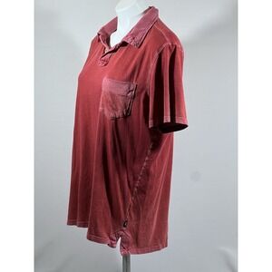 Howe Polo Shirt Mens Medium Red Short Sleeve Preppy Classic Casual Top